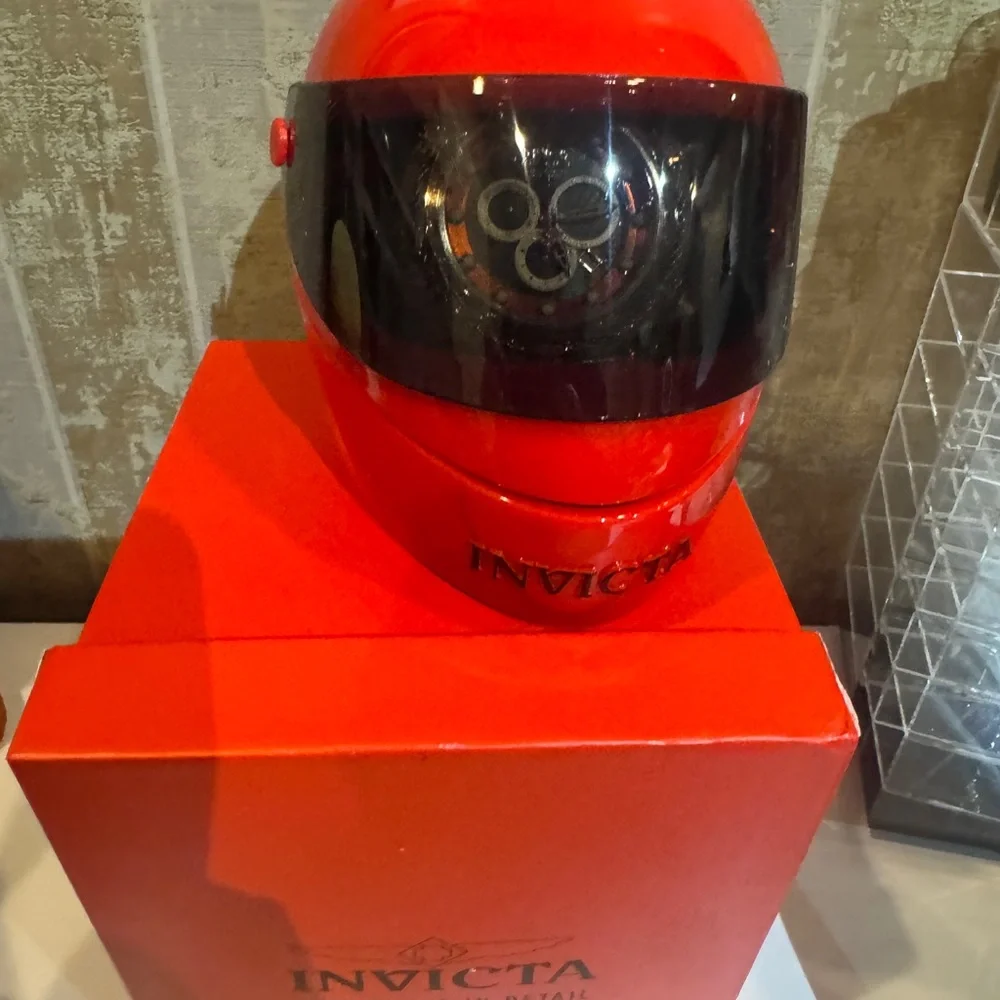 Invicta Bolt Zeus Reserve Racing Team Men's Silver and Orange Watch NEW TAGS HTF